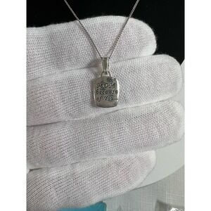 Mothers Day 18” Silver necklace and pendant